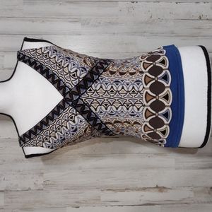 Elie Tahari Blue Silk Tank Top